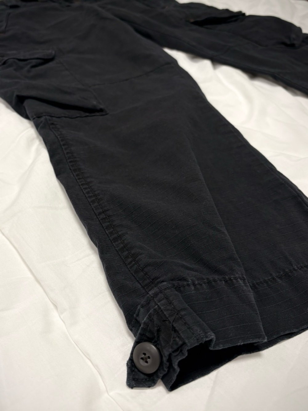 Polo Ralph Lauren Jeans Low Rise Cargo Bermuda Shorts Black Utility Women's 4 - Picture 11 of 11